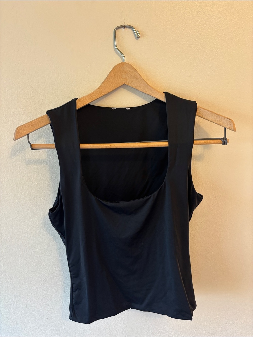 Princess Polly Black Scoop Neck Tank Top